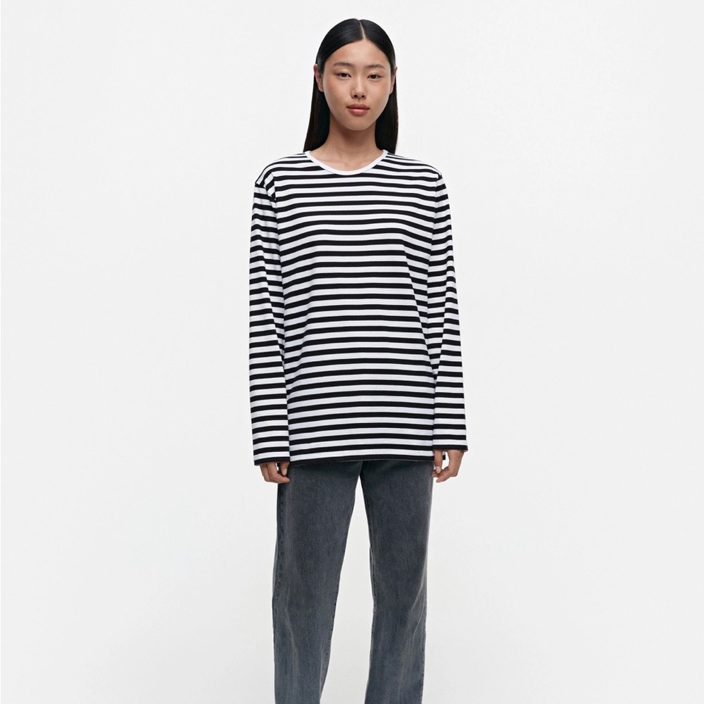 NWOT Marimekko Top / Size 2XL / Black & White